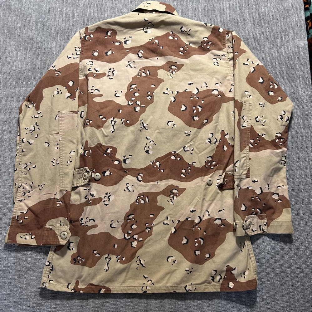 US Military Combat Coat Mens Small X-Long Tan Chocolate Chip Desert Camo Jacket - Picture 5 of 8